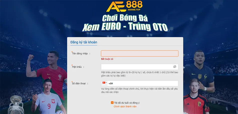 Một Số Những Lưu Ý Quan Trọng Khi Đăng Ký Tài Khoản AE888